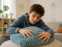 Personne autiste hyposensible recherchant une stimulation tactile