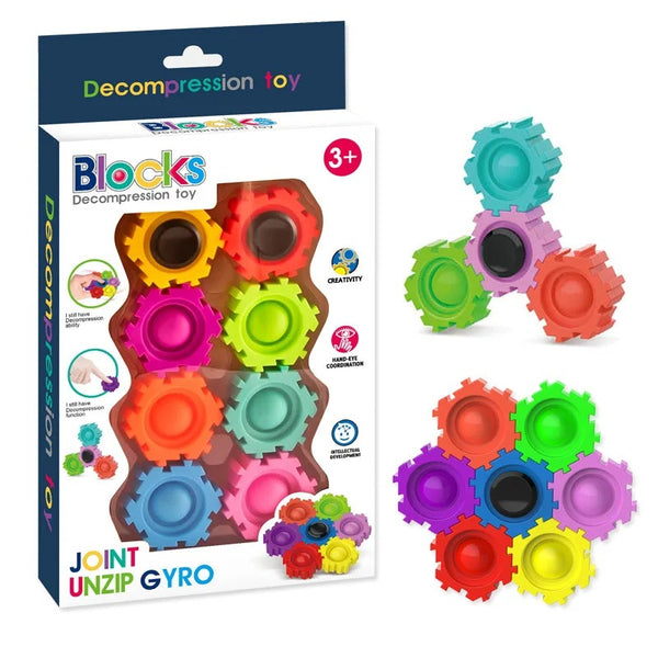 fidget blocks pop spinner
